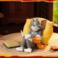 Action Figure Tom & Jerry Ornamen Boneka Kucing Dan Tikus Ukuran 3-5cm Untuk Topper Kue Interior Mobil. 