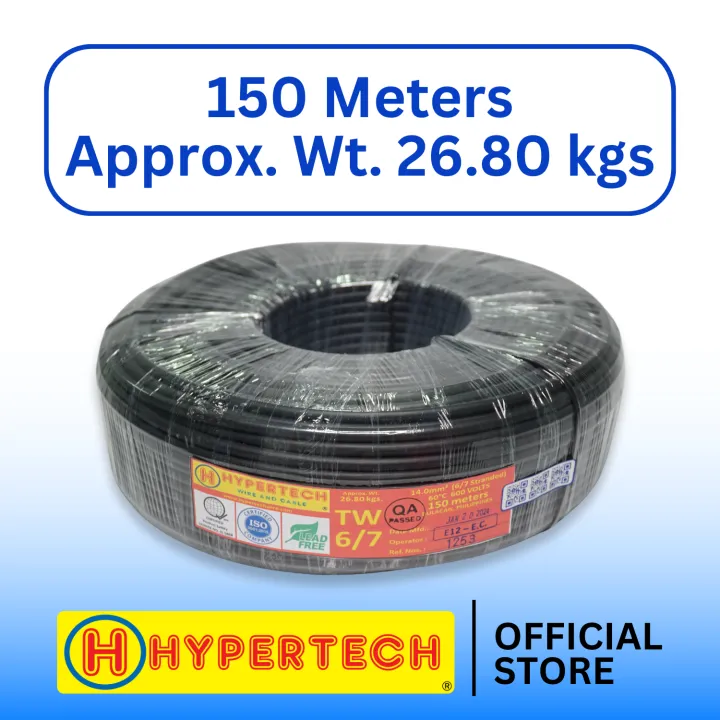 Hypertech TW Stranded Wire # 6/7 - PER METER - Pure Copper Electrical ...
