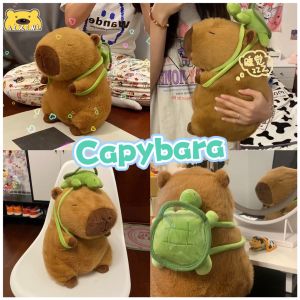 Gấu Bông CapyBara Chuột Lang Đeo Cặp Con Rùa Gấu Bông Capy bara mang balo đáng yêu Chất liệu lông mịn cute