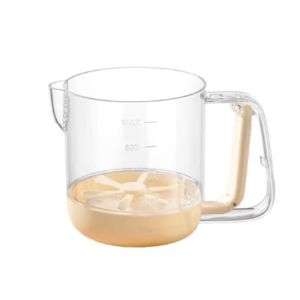 DNFIWN3 with Clear Scale Mixing Cup Whisk Manual Dust-proof Liquid Mixing Cup Multi-Functionl Semi-automatic Egg Beater Kitchen Accessories