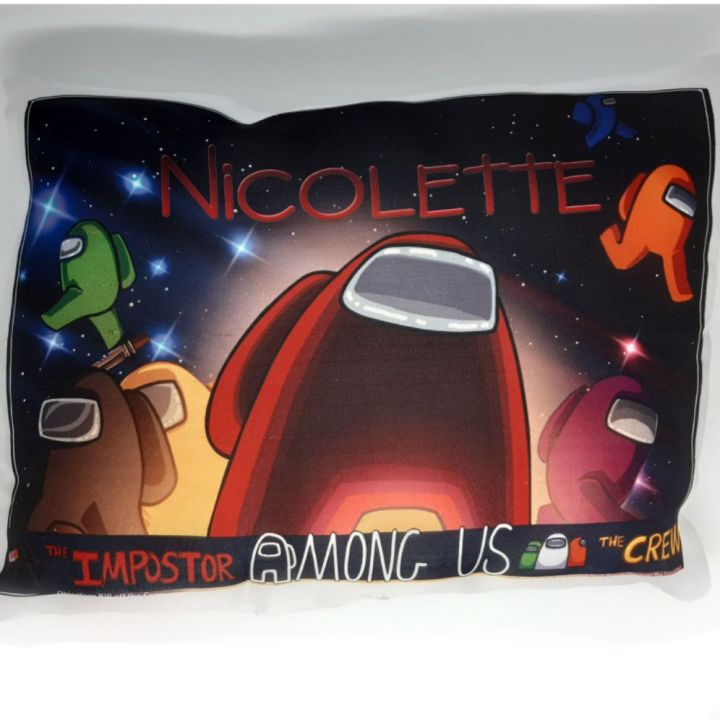 Customized Among Us Pillow with Name 13.5x10inch Lazada PH