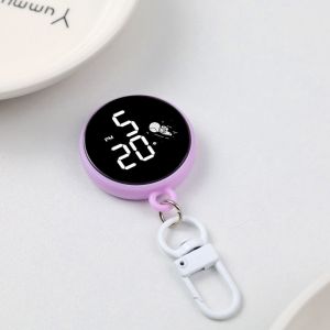 Cartoon Keychain Digital Watch Waterproof Luminous Digital Display LED Electronic Watch Astronaut Style Pendant Clock