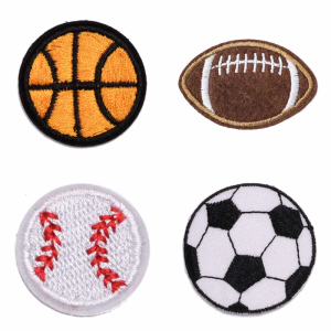 12 Pcs Football Iron On Patches Embroidered Patches Sew On Applique Repair Patches for Clothing Jeans Pants Backpack Hat