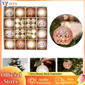【Flagship】 44Pcs Christmas Ball Ornaments Christmas Tree Ornaments Xmas Decorative Hanging Ornaments for Christmas Tree Decorations