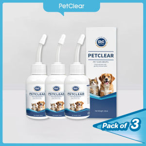 Pet Ear Care Liquid 60ml | Mild & Non-Irritating Formula for Cats and Dogs Daily Use