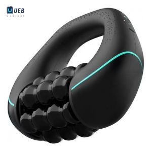 Ueblock✈ Portable Electric Roller Massager 3-Speed Mini Rolling Percussive Massager Handheld Massage Tool for Precise Muscle Knot & Soreness Relief