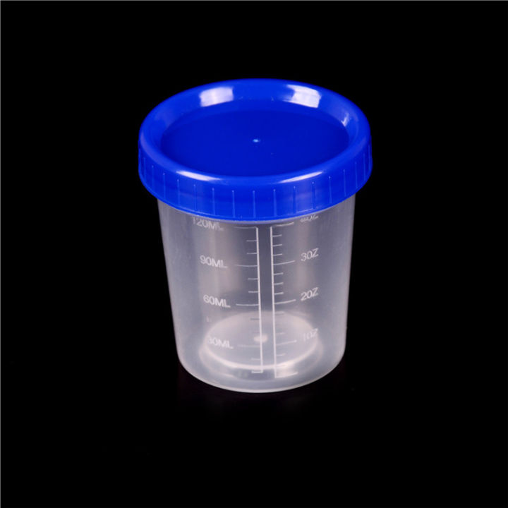 YADUN 120ml Plastic Specimen Sample Jar Craft Container Urine Pot Cup ...