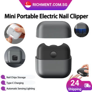 【✅SG Brand】RICHMENT M9 MINI Luxury Electric Nail Clipper Automatic Nail Trimmer Compact Size Low Noise Type-C Rechargeable for Adults & Children