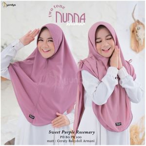 Hijab Wanita Muslim Elegan Pernikahan Hijab Instant Polos Multi-warna Satu Ukuran NUNNA AYUNDYA
