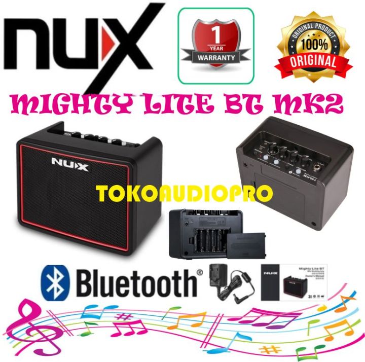 NUX Mighty Lite BT MK2 Portable Guitar Amplifier Gitar Bluetooth Lazada Indonesia