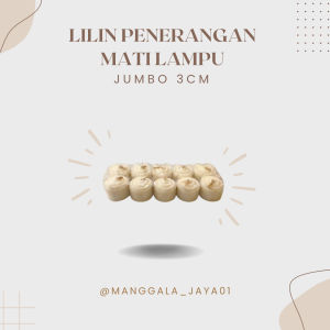 LILIN JUMBO PUTIH 3CM - LILIN SEMBAYANGAN - LILIN MATI LAMPU