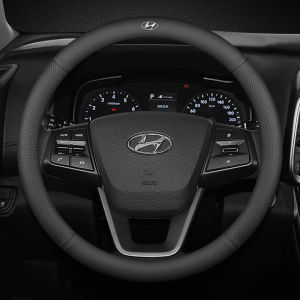 Car Steering Wheel Cover Anti Slip Steering Wheel Cover 38Cm Microfiber Leather Car Steering Wheel Protector For Hyundai Ioniq 6 5 Kona Certa Elantra N Santa Fe I10 Sonata Tucson Accent