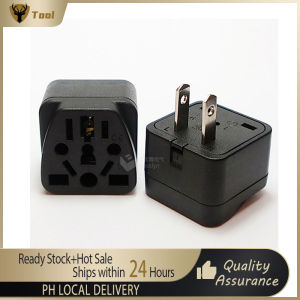 New Multifunctional Two-pin/Tripod Converter Adapter Plug Conversion Plug for Travel in the United States Japan Philippines Thailand