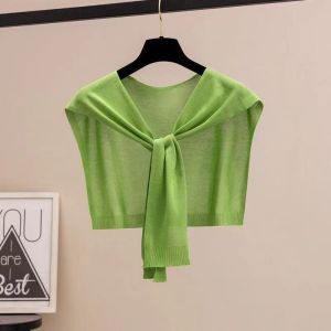 MUQZI Cape Khăn choàng dệt kim Áo choàng Mỏng Khăn quấn cổ Thanh lịch Che đậy Khăn len dệt kim Phụ nữ