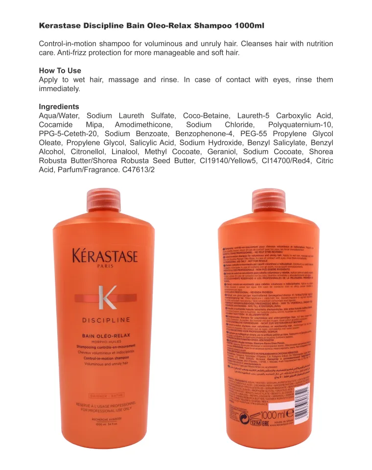 Kerastase Shampoo 1000ml RELBE BEAUTY | Lazada Singapore