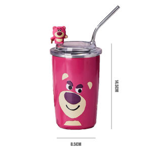 Lotso Tumbler Thermos Portable Coffee Cup 480ml Stainless Steel Vacuum Insulated Hot and Cold Water Bottle With Straw