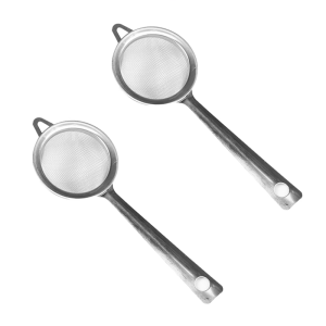 2pcs Stainless Steel Sieves Utensils for Baking Sifting Corrosions Resistant Mesh Strainer For Liquid