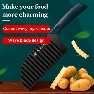 Potato Wedge Knife Potato Cucumber Carrot Wave Cutter Slicer Kitchen Tools Gift