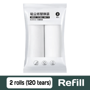 Lint Roller Tearable Roll Paper Sticky Roller Dust Wiper Pet Hair Clothes Carpet Lint Remover Portable Replaceable Cleaning Roller