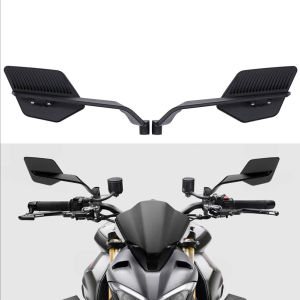 COD [Free Shipping] 1 Pair​​ Aluminum Alloy​​ Motorcycle Bar End Mirror 90  Adjustment Motorcycle Rear View Mirror Motorcycle Fixed Wing Adjustable Mirror for Mountain Bike Road Bike Electric Bike