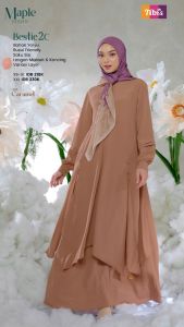 Gamis Nibras Bestie 2C Kimono Plus Size Tonal Elegan