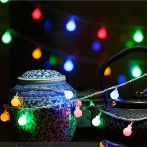 Lampu Kawat Led Bola Anggur Pesta Pohon Hias Gantung Dekorasi String Portable Baterai