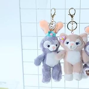 2026 Hot Sale [ Shipped from China ] Cute Duffy Bear and Shirley Rose Hair Clips BB Plush hair accessories scrunchies hair ties spring styles B3