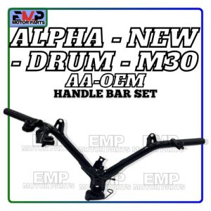 HANDLE BAR ALPHA NEW DRUM K17 M30 BESI BATANG HANDLE ALPHA NEW DRUM K17-M30 MOTOR MOTORCYCLE