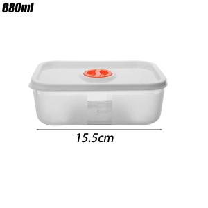10pcs Kitchen Refrigerator Frozen Meat Storage Box / Clear Plastic Fruit Vegetable Fresh-keeping Box / Microwave Food-grade Food Organizer Container / with Lid & Timer