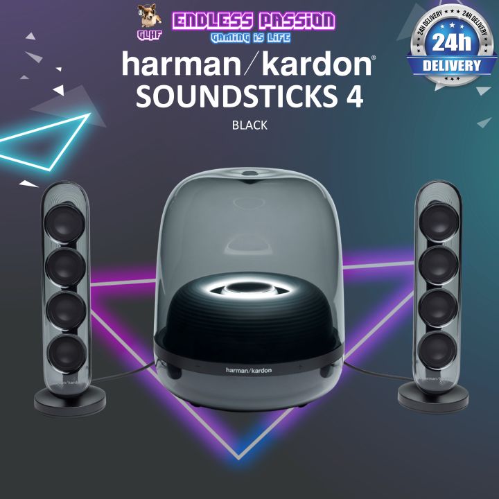 harman/kardon SOUNDSTICKS 4 ブラック Harman Kardonのアクティブスピーカー「SoundSticks 4」に新色