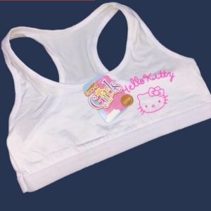 Girls White Baby Sando Cotton 8-12 Yrs-HONEY FASHION