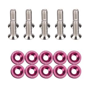 M6 Bumper Fender Washer Kit Aluminum Alloy Decorative Fastener for Car Modification Exterior Styling