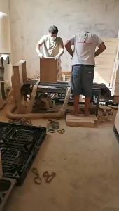 Wooden Toilet Seat Bamboo Toilet Seat Solid and Easy to Assemble Bathroom Poop Stool Leg Pad Wooden Footstool