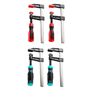 2Pcs Multipurpose F Clamps Antislip Threaded Shaft 6Inch Clamping Thickness Metalworking Clamps for Craftsmen