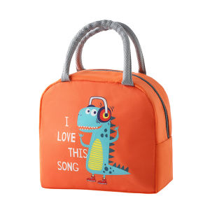 xiaxuannai Lunch Bag Large CapacityCartoon Space-saving Polyester Insulated Thermal Lunch Box for Kids Girl Boy