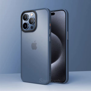 Sanptoch Cho Sang Trọng Magsafe Ốp điện thoại cho Iphone 15 Pro Max Mờ Matte Trở Lại Với silicon mềm Cạnh Bìa Đối Với iPhone 15 Cộng Với bậc quân sự Ốp chống sốc