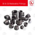 JIANZHI Brand BI/GI Threaded Coupling 1 1/4" Screw Type Black Iron Galvanized Iron Threaded Fittings. 