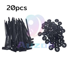 AU. Universal Car Nylon Cable Tie Buckle Black Self-Locking Plastic Wire Ties 20/50/100PCS