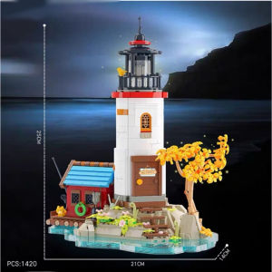 Kado Ulang Tahun Anak Windmill House Music Box Building Blocks Gift Toy Rumah Kincir Angin Kotak Musik