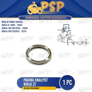 Paking Knalpot Ninja 2T - Packing Asbes Gasket Exh Pipe Kenalpot Knalpot Ninja 2 Tak Ninja 150 R 150