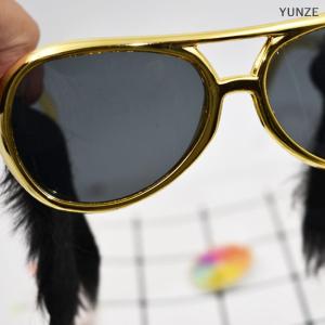 [COD] YUNZE Novelty Sunglasses Funny Beard Glasses 70s Disco Costume Presley Props Funny Glasses With Party Favor