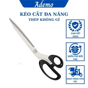 Kéo đa năng inox không gỉ - Kéo văn phòng cắt giấy vải thực phẩm nhà bếp