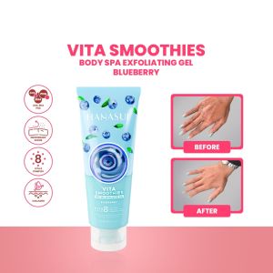 Hanasui Body Spa Exfoliating Gel 180mL || Gel Pembersih Perontok Daki Tubuh Badan BPOM