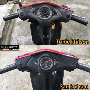 Combo Sơn Samurai màu đen cho dàn nhựa nhám chống bong tróc độ bền cao như zin (KPP - Uch210 - 109a - 128a)
