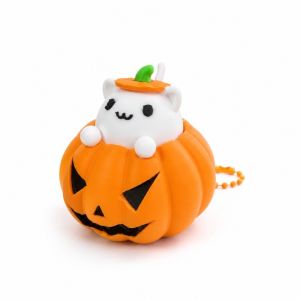 SFFGF Halloween Pumpkin Cat Clicker Keychain Button Press Creative 3D Printed Pendant Cute Funny Fidget Toy Bag Accessory