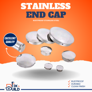304 Stainless Steel Durable Heavy Duty End Cap for Round Tube Tubular Footing Round Cap