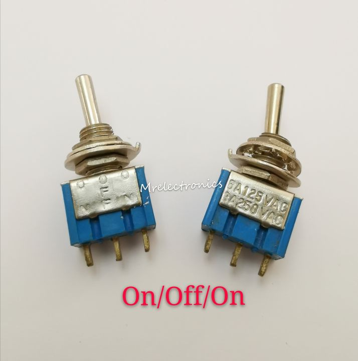MS006 3PIN ON/OFF/ON Mini Toggle Switch.(10PCS/PACK) | Lazada