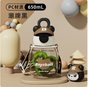 BOTOL MINUM ANAK KARAKTER BERUANG TOPI