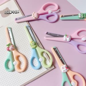 💎💫GROCELY💫💎 GUNTING DIY KARAKTER BONEKA LUCU / GUNTING AMAN DENGAN UJUNG PELINDUNG DAN KARAKTER BONEKA LUCU / GUNTING AESTHETIC / GUNTING WARNA PASTEL / GUNTING AMAN UNTUK ANAK-ANAK