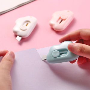 [Timmo House]1 Piece Cute  Pocket Cloud Art Color Mini Portable Box Utility Paper Cutter Letter Envelope Opener Mail School Office Supplies Office Stationery